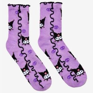 Kuromi Lettuce Hem Ankle Socks